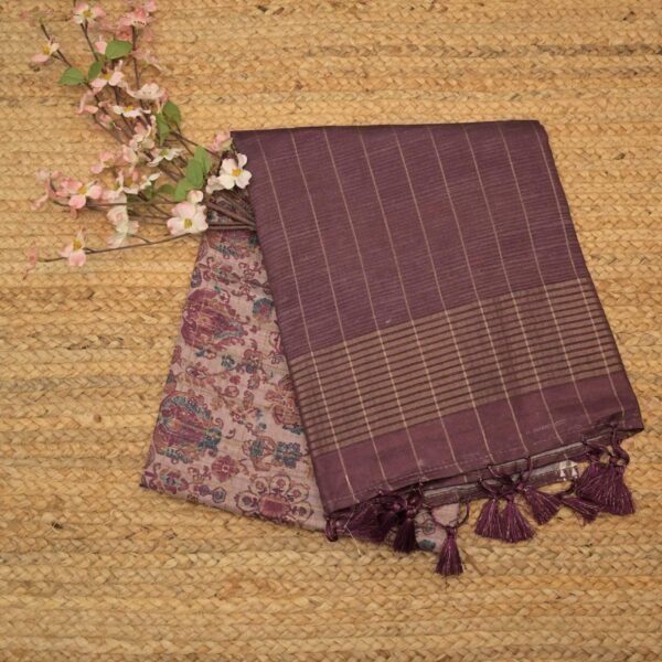 Tussar Print Saree TPS06